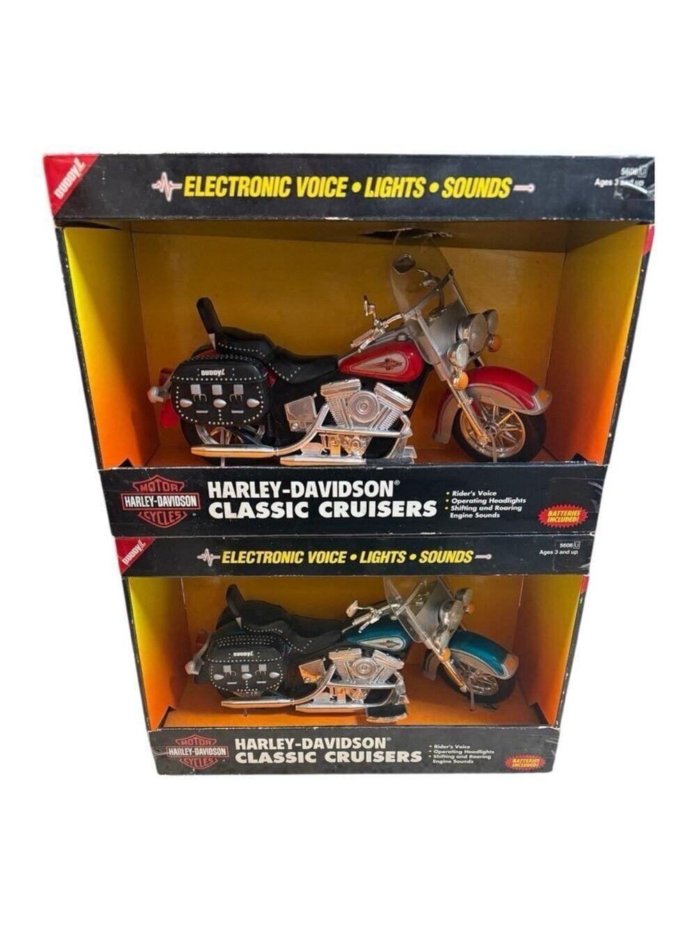 Buddy L Harley-Davidson Classic Cruisers One Size Lot of 2
